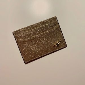DVF Gold Glitter Card Holder